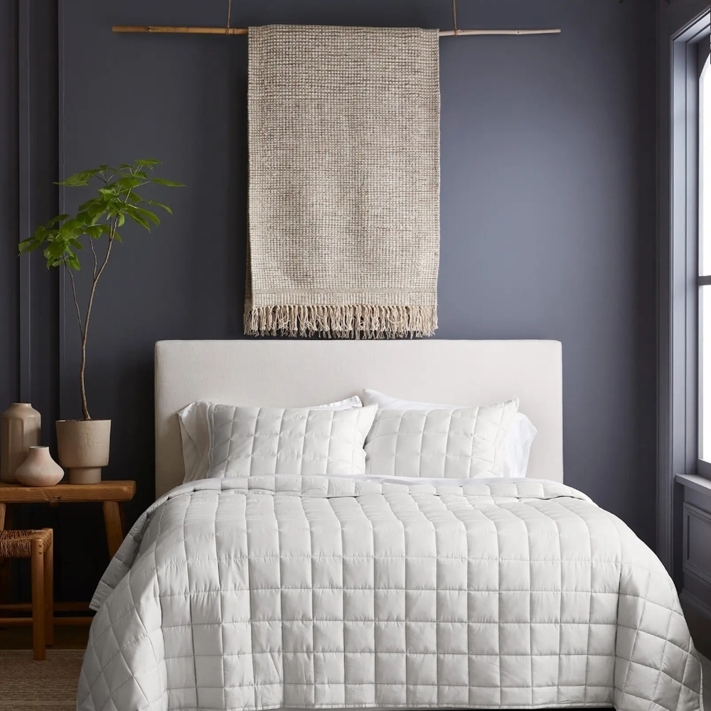 New! Quince Full/Queen Bamboo Box Quilt, No Shams